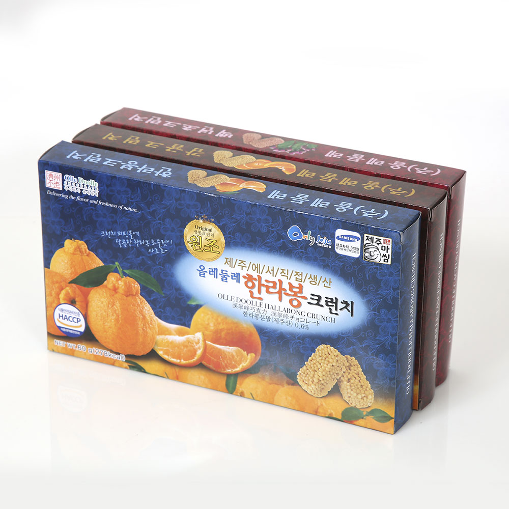 제주하우스3종 크런치 백년초 감귤 한라봉 6gx10ea 3세트