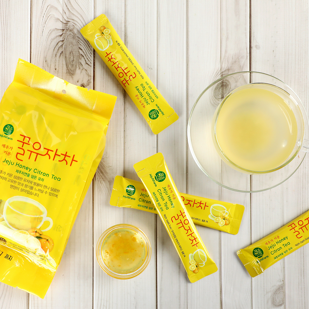 제주하우스 꿀유자차 스틱 375g(25g*15ea)