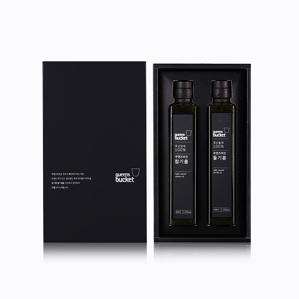 (백화점 판매용)[쿠엔즈버킷]
참기름 x 들기름 200ml 2종세트