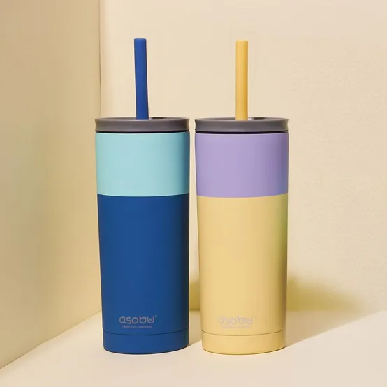 아소부 스텐 진공 보온보냉 텀블러 600ml 슈퍼브시피 파스텔