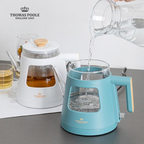 영국 토마스풀 로망스 glass 티포트 1L RVK-EPO10000 색상 : 화이트, 그린