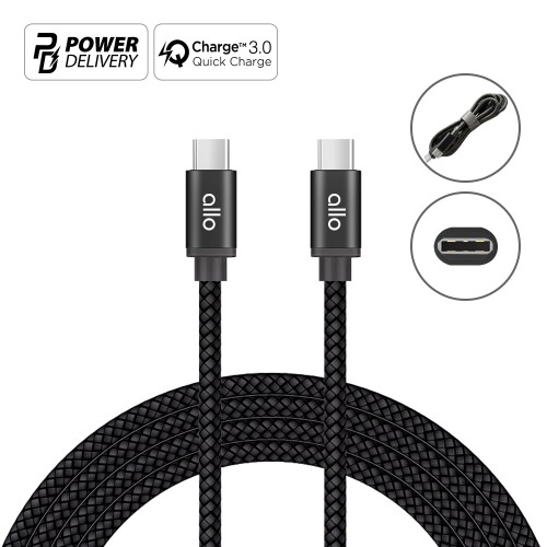 [알로코리아] 2M 초고속 60W C TO C 케이블