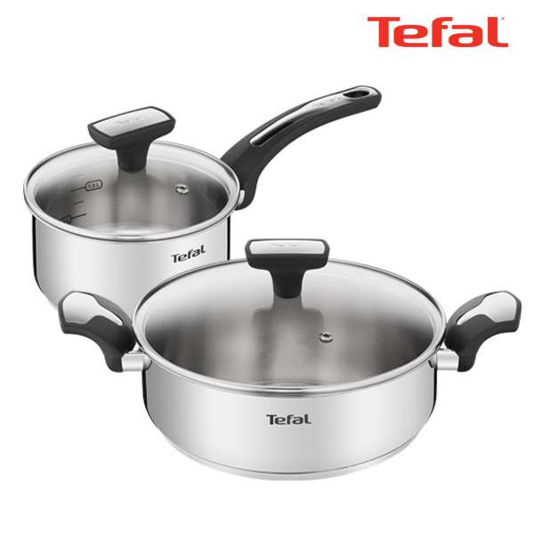 테팔 팬&냄비 IH 뉴이모션 2종세트 (편수냄비 16cm + 전골냄비 24cm) NEM_SPT16_HP24