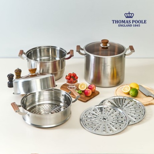 영국 토마스풀 304 IH 곰솥 30cm + 2in1 IH 3단 찜기 30cm / 엔딩처확인된곳만 발주가능 가격문의