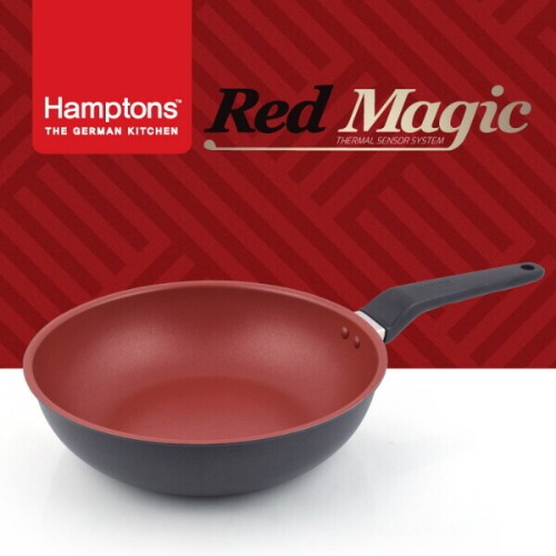[Hamptons]독일햄튼 레드매직 인덕션 궁중팬 28CM(HTR-28W)