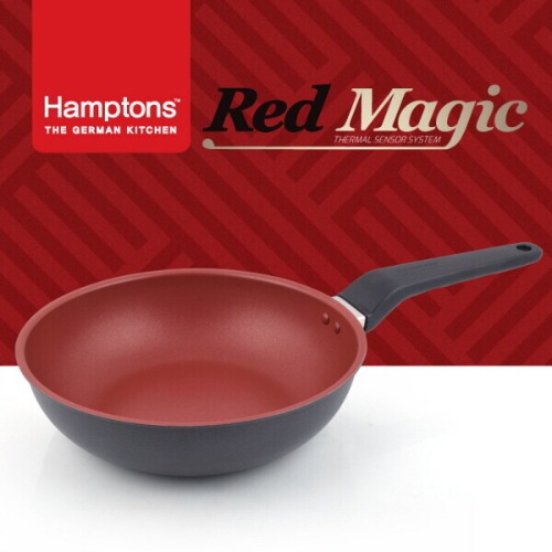 [Hamptons]독일햄튼 레드매직 인덕션 궁중팬 24CM(HTR-24W)