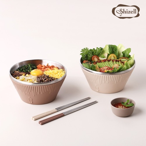 쉬젤 러반 포케볼4PCS 포케볼18cm-2pcs, 젓가락-2pcs