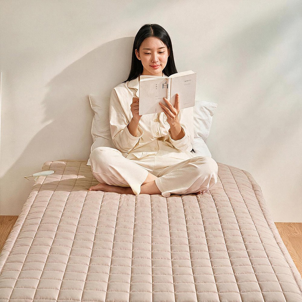 비브르 전자파없는 한일의료기 카본 탄소매트 [베이지] 싱글